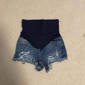 PinkBlush maternity Jean shorts